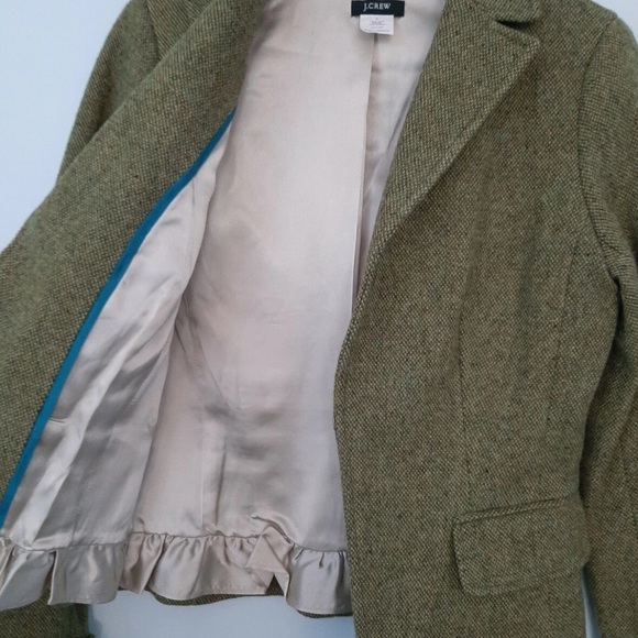 J. Crew Vintage Women's Olive Blazer - Picture 3 of 7